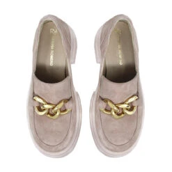 RAQUEL 65 - Gamuza Palo De Rosa Regina Romero Zapato Bostoniano Urbano Sport Para Dama En Piel -Ofertas Pasos Y Bolsos Tienda Regina Romero zapato mocasin plataforma Raquel rosa piel 2