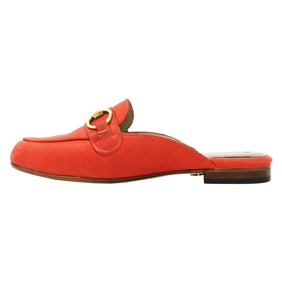 CINDY - Naranja Regina Romero Zapato Flat Mule De Piso Para Dama En Piel 4 CINDY - Naranja Regina Romero Zapato Flat Mule De Piso Para Dama En Piel - Imagen 4