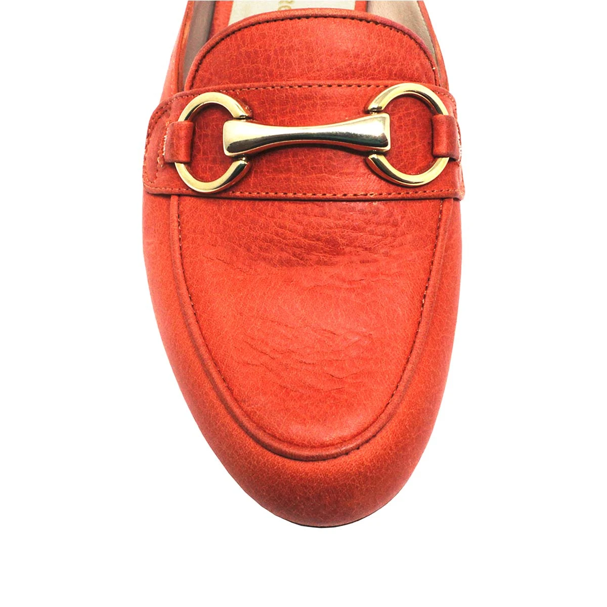 CINDY - Naranja Regina Romero Zapato Flat Mule De Piso Para Dama En Piel 6 CINDY - Naranja Regina Romero Zapato Flat Mule De Piso Para Dama En Piel - Imagen 6