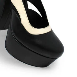 DESIRE 135 - Negro Y Latte Regina Romero Zapato Plataforma Tacon Alto Para Dama En Piel -Ofertas Pasos Y Bolsos Tienda Regina Romero zapato plataforma Desire negro latte piel 6