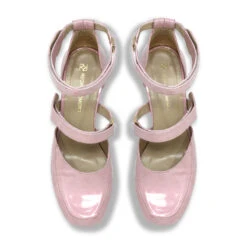 JETSON 95 - Charol Rosa Claro Regina Romero Zapato Sandalia Plataforma Tacon Alto Para Dama En Piel -Ofertas Pasos Y Bolsos Tienda Regina Romero zapato plataforma Jetson rosa charol 2