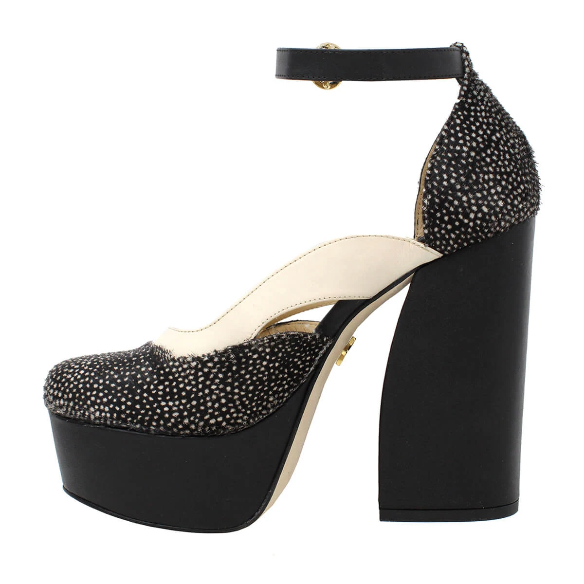 DESIRE 135 - Negro Regina Romero Zapato Plataforma Tacon Alto Para Dama En Piel - Imagen 5