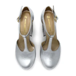 MON 150 - Plata Regina Romero Zapato Plataforma Tacon Alto Para Dama En Piel -Ofertas Pasos Y Bolsos Tienda Regina Romero zapato plataforma tacon alto Mon 150 plata piel 6