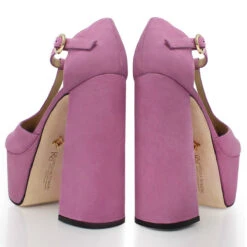 MON 150 - Rosa Regina Romero Zapato Plataforma Tacon Alto Para Dama En Piel -Ofertas Pasos Y Bolsos Tienda Regina Romero zapato plataforma tacon alto Mon 150 rosa piel 7