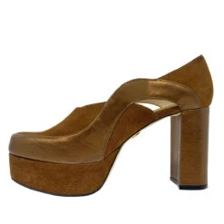 NATALIA 95 - Tan Regina Romero Zapato Plataforma Tacon Alto Para Dama En Piel -Ofertas Pasos Y Bolsos Tienda Regina Romero zapato plataforma tacon alto Natalia 95 tan piel 3