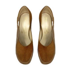 NATALIA 95 - Tan Regina Romero Zapato Plataforma Tacon Alto Para Dama En Piel -Ofertas Pasos Y Bolsos Tienda Regina Romero zapato plataforma tacon alto Natalia 95 tan piel 6