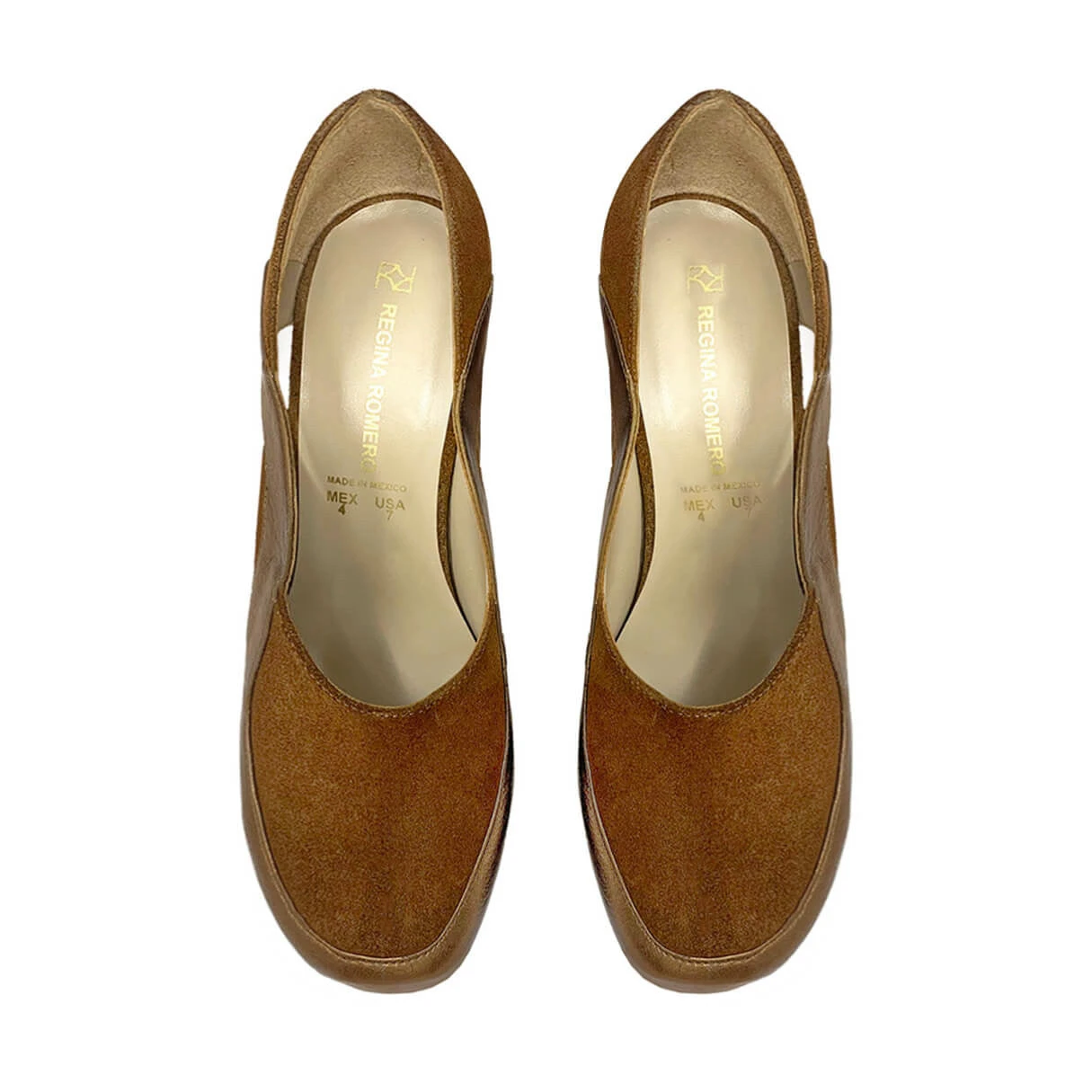 NATALIA 95 - Tan Regina Romero Zapato Plataforma Tacon Alto Para Dama En Piel - Imagen 4