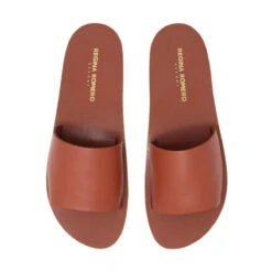 ALMA - Terracota Regina Romero Resort Zapato Sandalia De Piso Para Dama En Piel -Ofertas Pasos Y Bolsos Tienda Regina Romero zapato sandalia de piso Alma terracota piel 2