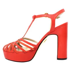 HELENA 120 - Naranja Regina Romero Zapato Sandalia Plataforma Tacon Alto Para Dama En Piel -Ofertas Pasos Y Bolsos Tienda Regina Romero zapato sandalia plataforma tacon alto Helena 120 naranja piel 3