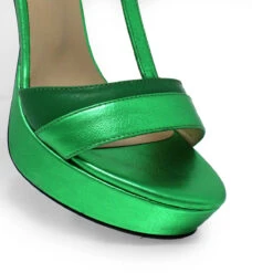 PITA 125 - Verde Regina Romero Zapato Sandalia Plataforma Tacon Alto Para Dama En Piel -Ofertas Pasos Y Bolsos Tienda Regina Romero zapato sandalia plataforma tacon alto Pita 125 verde piel ante 4