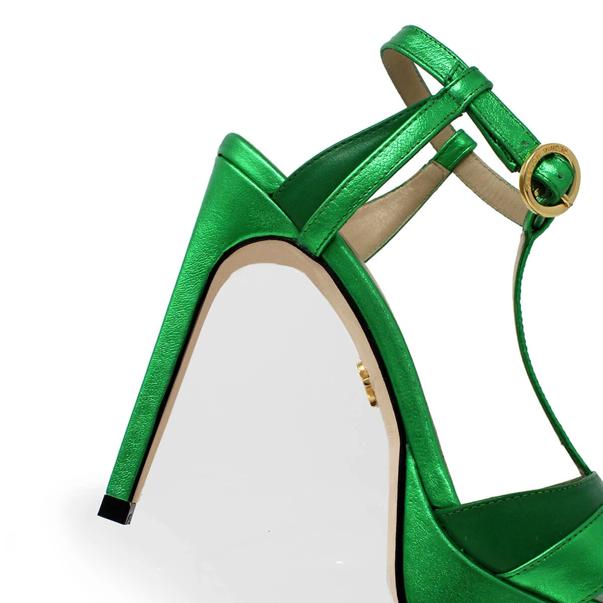 PITA 125 - Verde Regina Romero Zapato Sandalia Plataforma Tacon Alto Para Dama En Piel - Imagen 6