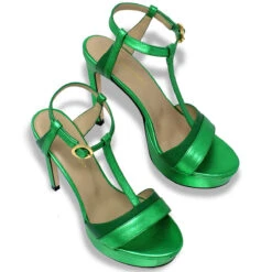 PITA 125 - Verde Regina Romero Zapato Sandalia Plataforma Tacon Alto Para Dama En Piel -Ofertas Pasos Y Bolsos Tienda Regina Romero zapato sandalia plataforma tacon alto Pita 125 verde piel ante 7