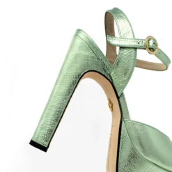 SABRINA 135 - Menta Regina Romero Zapato Sandalia Plataforma Tacon Alto Para Dama En Piel -Ofertas Pasos Y Bolsos Tienda Regina Romero zapato sandalia plataforma tacon alto Sabrina 135 verde claro piel 4