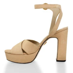 VENUS 120 - Vainilla Regina Romero Zapato Sandalia Plataforma Tacon Alto Para Dama En Piel -Ofertas Pasos Y Bolsos Tienda Regina Romero zapato sandalia plataforma tacon alto Venus 120 vainilla piel 3