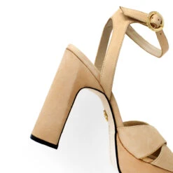 VENUS 120 - Vainilla Regina Romero Zapato Sandalia Plataforma Tacon Alto Para Dama En Piel -Ofertas Pasos Y Bolsos Tienda Regina Romero zapato sandalia plataforma tacon alto Venus 120 vainilla piel 4