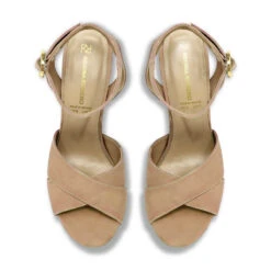 VENUS 120 - Vainilla Regina Romero Zapato Sandalia Plataforma Tacon Alto Para Dama En Piel -Ofertas Pasos Y Bolsos Tienda Regina Romero zapato sandalia plataforma tacon alto Venus 120 vainilla piel 6