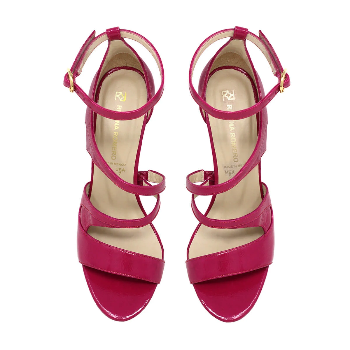 CARMINA 85 - Charol Fucsia Regina Romero Zapato Sandalia Zapatilla Tacon Alto Para Dama En Piel 4 CARMINA 85 - Charol Fucsia Regina Romero Zapato Sandalia Zapatilla Tacon Alto Para Dama En Piel - Imagen 4