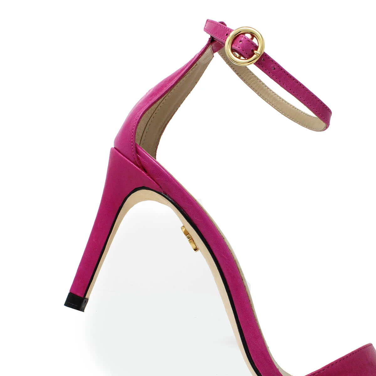 CLAUDINE 85 - Fucsia Regina Romero Zapato Sandalia Zapatilla Tacon Alto Para Dama En Piel - Imagen 6