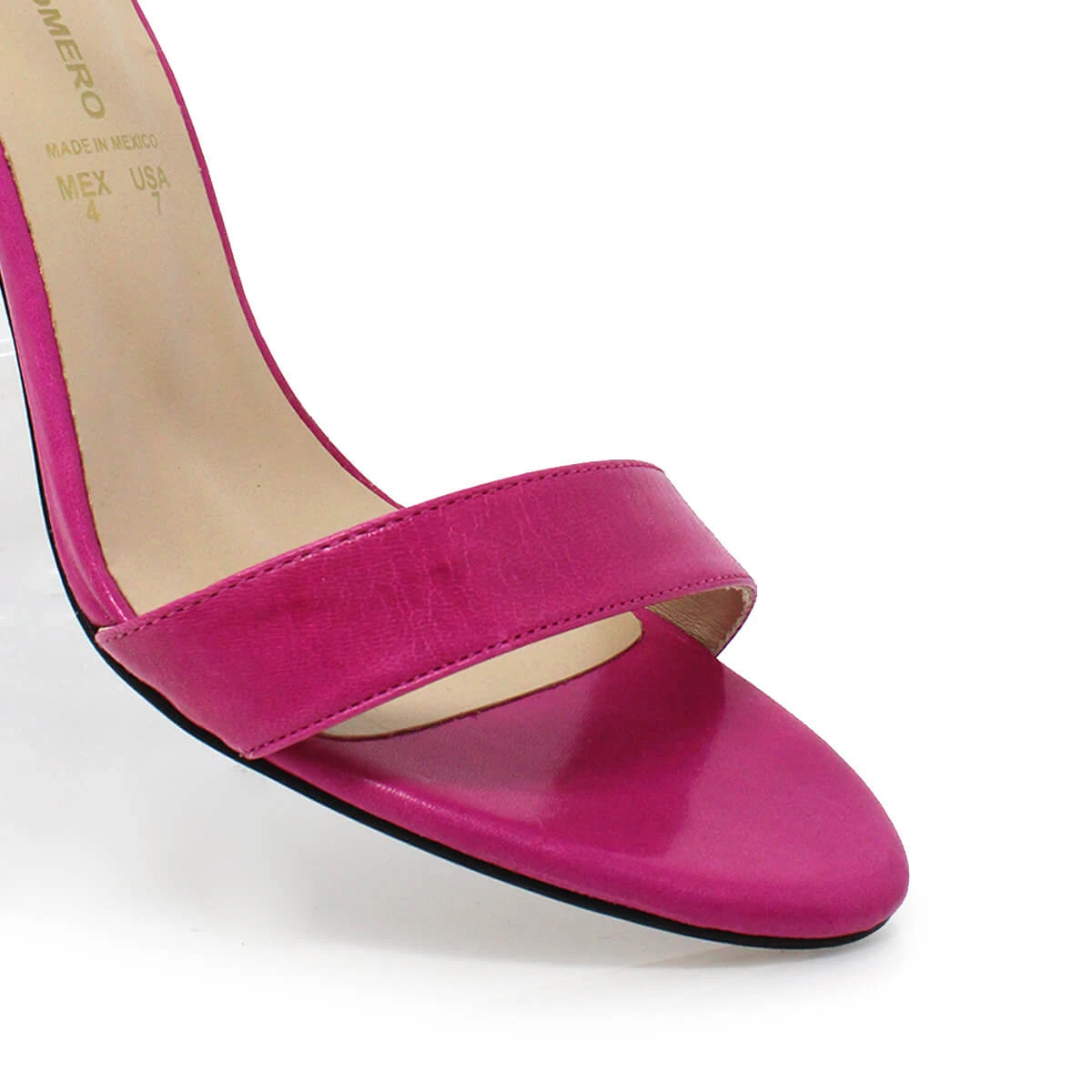 CLAUDINE 85 - Fucsia Regina Romero Zapato Sandalia Zapatilla Tacon Alto Para Dama En Piel - Imagen 7