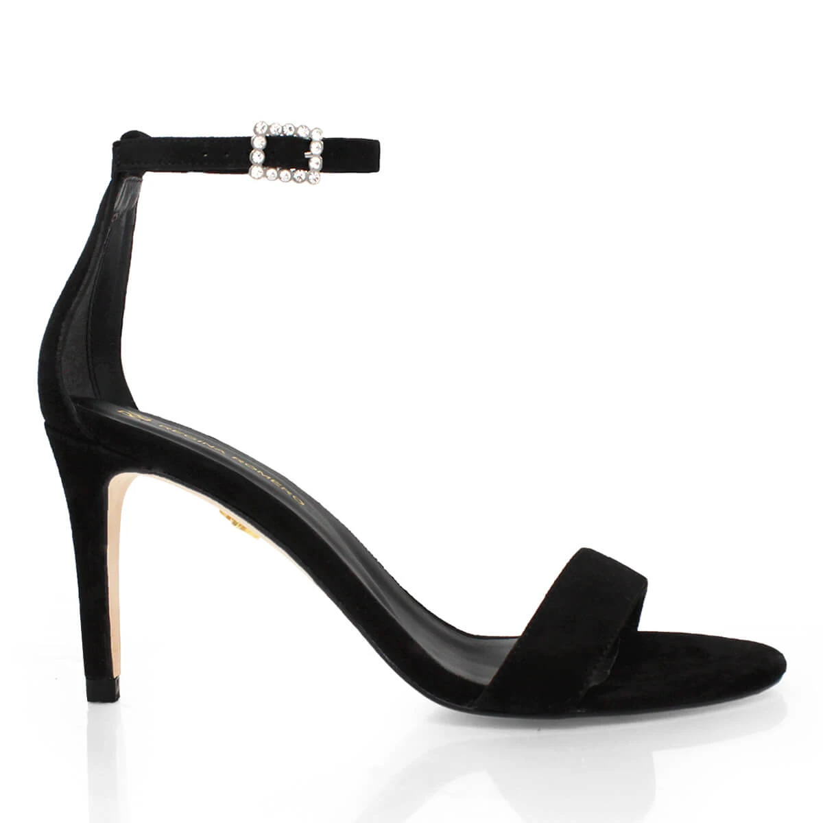 CLAUDINE 85 GLAM - Negro Regina Romero Zapato Sandalia Zapatilla Tacon Alto Para Dama En Piel 1 CLAUDINE 85 GLAM - Negro Regina Romero Zapato Sandalia Zapatilla Tacon Alto Para Dama En Piel