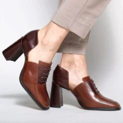 ERICA 75 - Cafe Regina Romero Zapato Zapatilla Tacon Alto Para Dama En Piel -Ofertas Pasos Y Bolsos Tienda Regina Romero zapato tacon alto zapatilla Erica piel Cafe 8