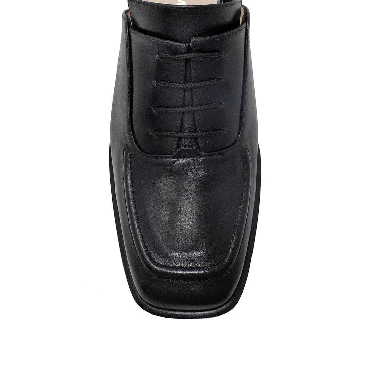 ERICA 75 - Negro Regina Romero Zapato Zapatilla Tacon Alto Para Dama En Piel - Imagen 6