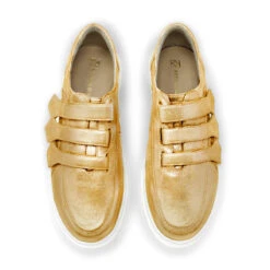 SONIC 35 - Oro Regina Romero Zapato Tenis Urbano Sport Para Dama En Piel -Ofertas Pasos Y Bolsos Tienda Regina Romero zapato tenis urbano Sonic oro piel 2