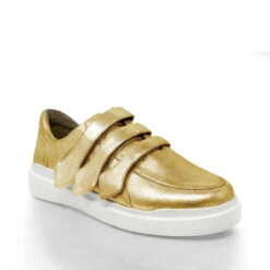 SONIC 35 - Oro Regina Romero Zapato Tenis Urbano Sport Para Dama En Piel -Ofertas Pasos Y Bolsos Tienda Regina Romero zapato tenis urbano Sonic oro piel 3