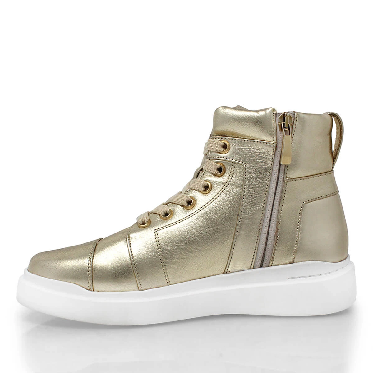 CHIARA 35 - Oro Regina Romero Zapato Tenis Urbano Sport Para Dama En Piel - Imagen 4