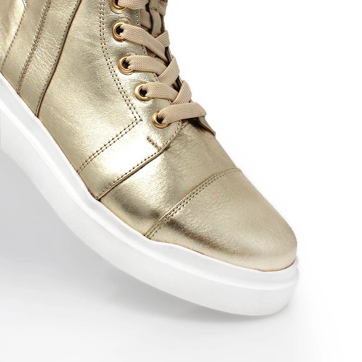 CHIARA 35 - Oro Regina Romero Zapato Tenis Urbano Sport Para Dama En Piel - Imagen 6