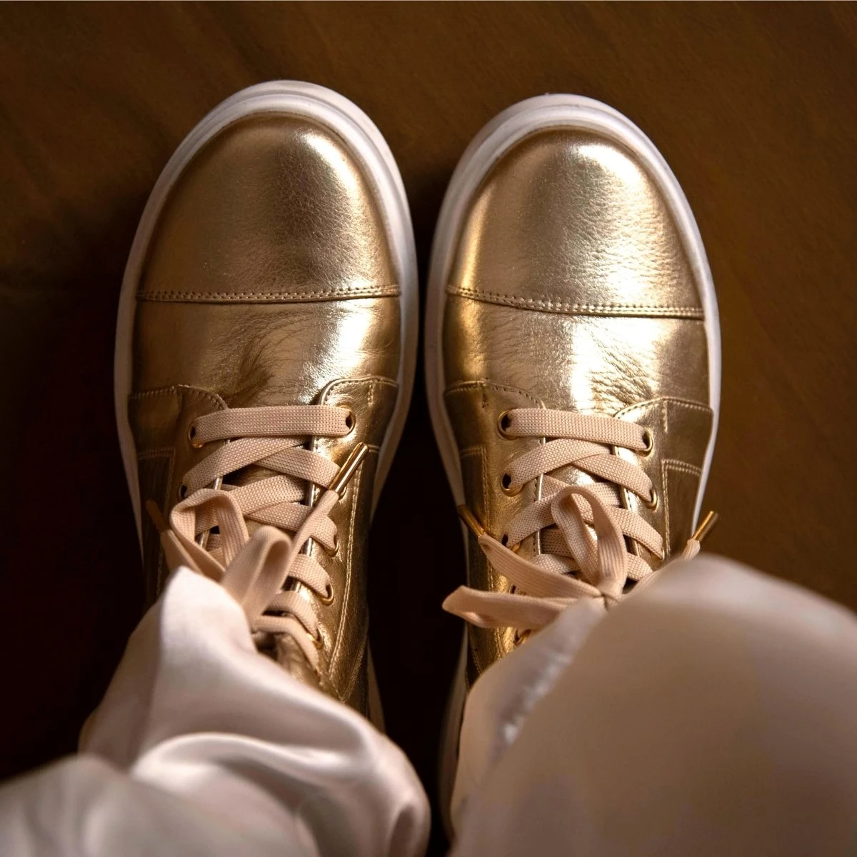 CHIARA 35 - Oro Regina Romero Zapato Tenis Urbano Sport Para Dama En Piel - Imagen 9