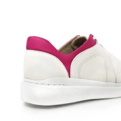 MARIA 35 - Yogurth Y Rosa Regina Romero Zapato Tenis Urbano Sport Para Dama En Piel -Ofertas Pasos Y Bolsos Tienda Regina Romero zapato tenis urbano sport Maria 35 yogurt rosa piel 4