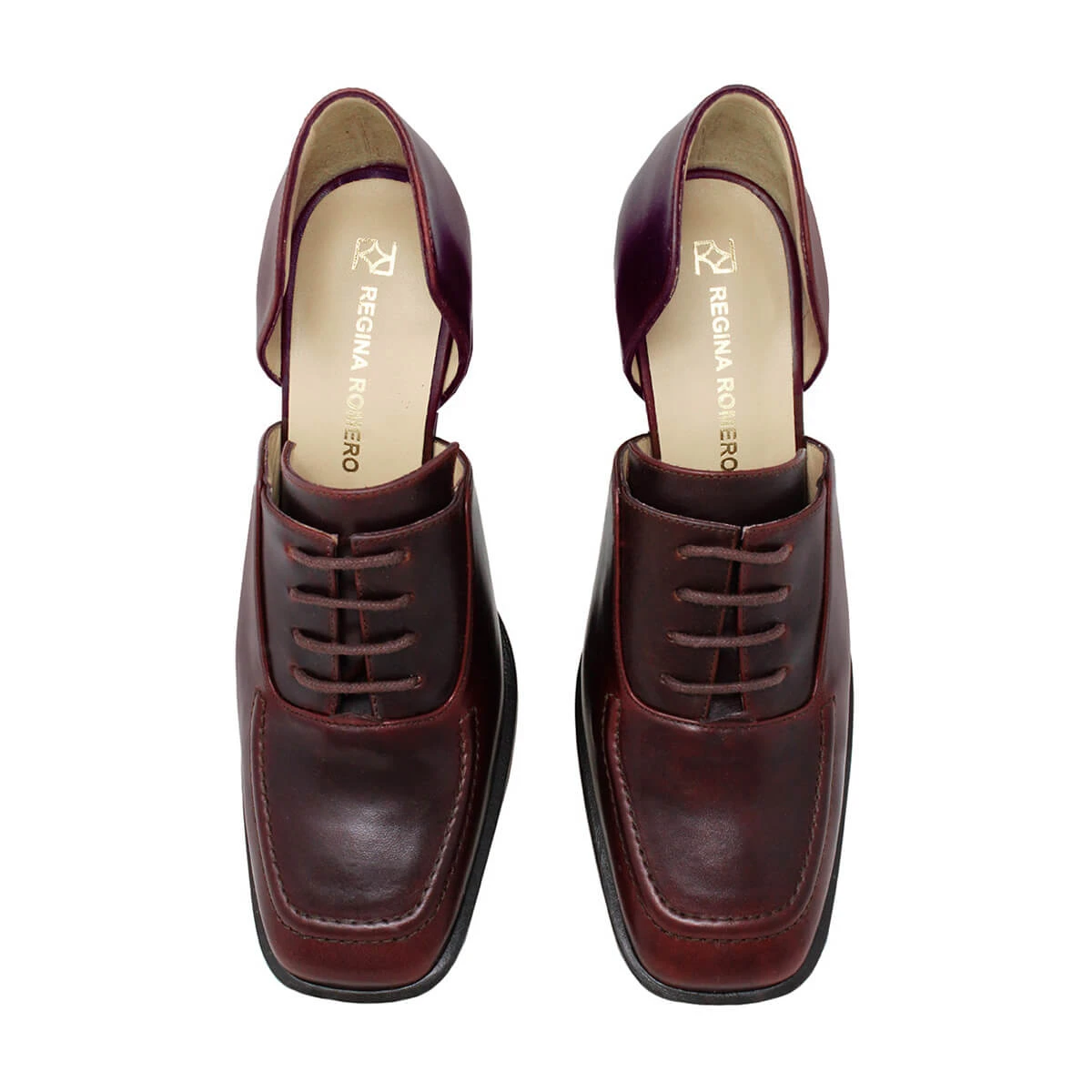 ERICA 75 - Vino Regina Romero Zapato Zapatilla Tacon Alto Para Dama En Piel 4 ERICA 75 - Vino Regina Romero Zapato Zapatilla Tacon Alto Para Dama En Piel - Imagen 4