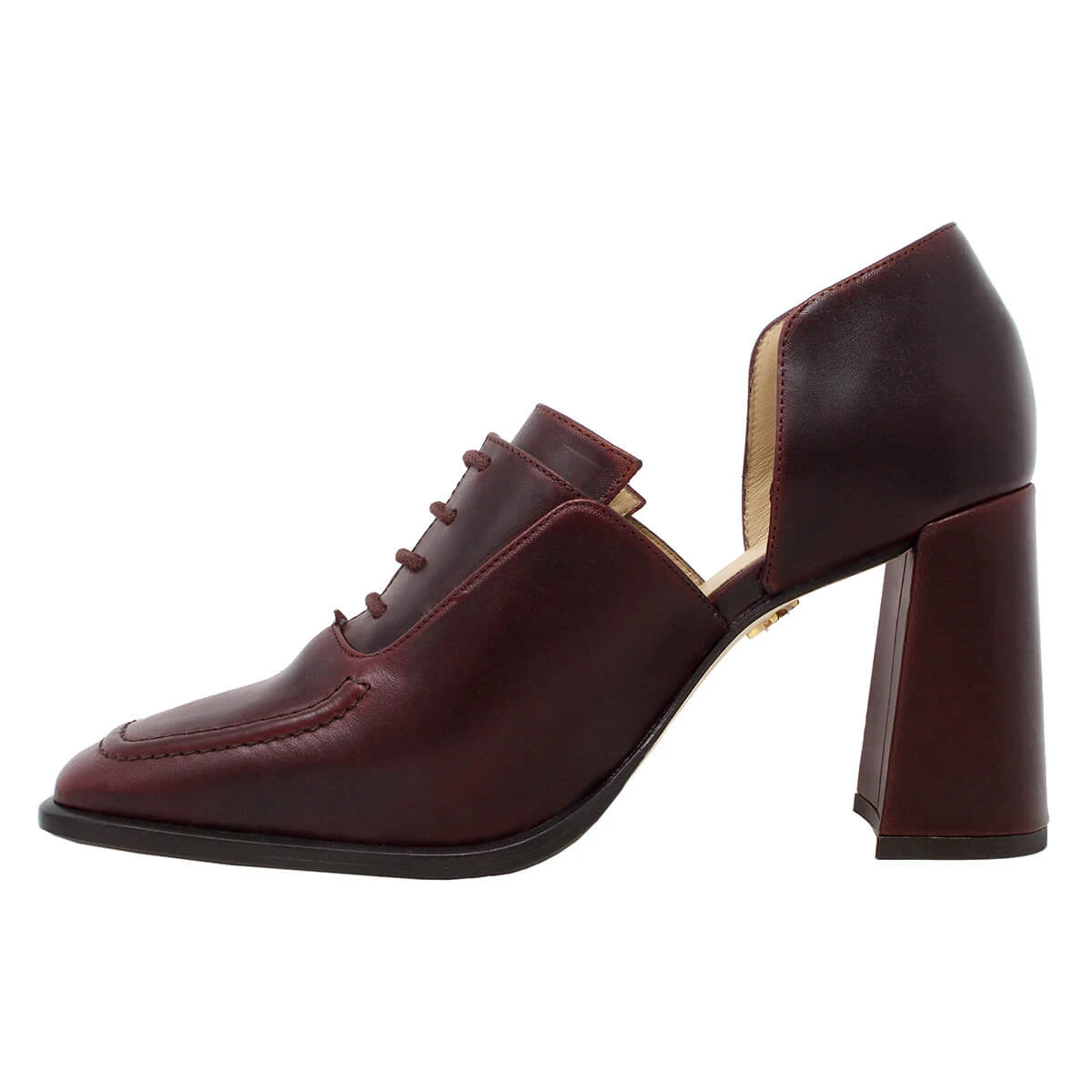 ERICA 75 - Vino Regina Romero Zapato Zapatilla Tacon Alto Para Dama En Piel 5 ERICA 75 - Vino Regina Romero Zapato Zapatilla Tacon Alto Para Dama En Piel - Imagen 5