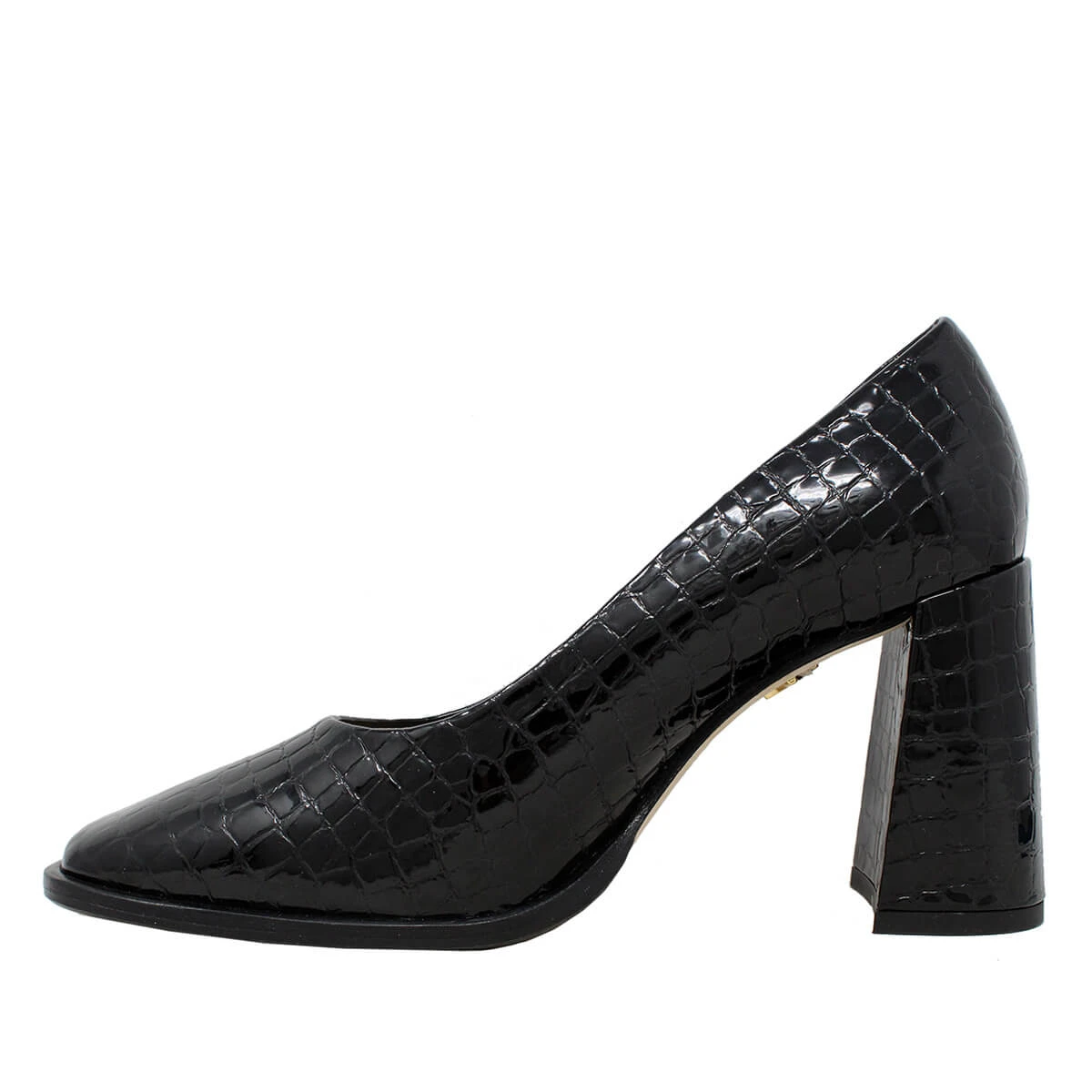 KAT 75 - Negro Regina Romero Zapato Zapatilla Tacon Alto Para Dama En Piel - Imagen 5