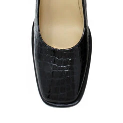 KAT 75 - Negro Regina Romero Zapato Zapatilla Tacon Alto Para Dama En Piel -Ofertas Pasos Y Bolsos Tienda Regina Romero zapato zapatilla tacon alto Kat 75 negro charol piel 5