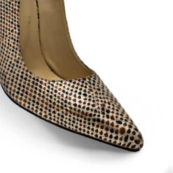 REGINA PUMP 105 - Niquel Regina Romero Zapato Zapatilla Tacon Alto Para Dama En Piel -Ofertas Pasos Y Bolsos Tienda Regina Romero zapato zapatilla tacon alto Regina 105 niquel metlico cobra piel 5