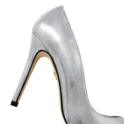 REGINA PUMP 105 - Plata Regina Romero Zapato Zapatilla Tacon Alto Para Dama En Piel -Ofertas Pasos Y Bolsos Tienda Regina Romero zapato zapatilla tacon alto Regina pump 105 plata piel 4