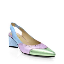 LIZZY 50 - Mix Pastel Regina Romero Zapato Zapatilla Tacon Bajo Para Dama En Piel -Ofertas Pasos Y Bolsos Tienda Regina Romero zapato zapatilla tacon bajo Lizzy 50 mix pastel metalico piel 2