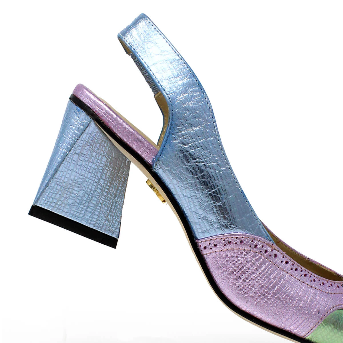 LIZZY 50 - Mix Pastel Regina Romero Zapato Zapatilla Tacon Bajo Para Dama En Piel - Imagen 6