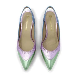 LIZZY 50 - Mix Pastel Regina Romero Zapato Zapatilla Tacon Bajo Para Dama En Piel -Ofertas Pasos Y Bolsos Tienda Regina Romero zapato zapatilla tacon bajo Lizzy 50 mix pastel metalico piel 6
