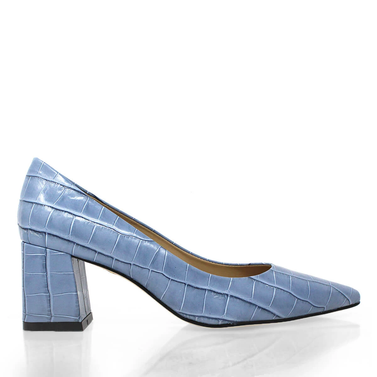 TAMARA 50 - Azul Claro Regina Romero Zapato Zapatilla Tacon Bajo Para Dama En Piel 1 TAMARA 50 - Azul Claro Regina Romero Zapato Zapatilla Tacon Bajo Para Dama En Piel