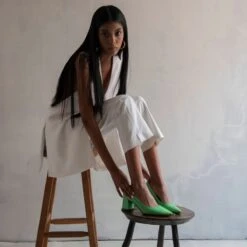 TAMARA 50 - Kiwi Regina Romero Zapato Zapatilla Tacon Bajo Para Dama En Piel -Ofertas Pasos Y Bolsos Tienda Regina Romero zapato zapatilla tacon bajo Tamara 50 kiwi croco piel 9