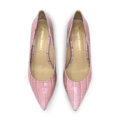 TAMARA 50 - Rosa Claro Regina Romero Zapato Zapatilla Tacon Bajo Para Dama En Piel -Ofertas Pasos Y Bolsos Tienda Regina Romero zapato zapatilla tacon bajo Tamara 50 rosa claro croco piel 6