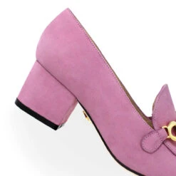 KALI 40 - Rosa Regina Romero Zapato Zapatilla Tacon Bajo Para Dama En Piel -Ofertas Pasos Y Bolsos Tienda Regina Romero zaptilla mocasin Kali rosa piel 5