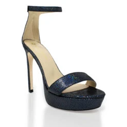 LAURA 125 - Glitter Negro Regina Romero Zapato Sandalia Plataforma Tacon Alto Para Dama En Piel -Ofertas Pasos Y Bolsos Tienda Regina romero zapatilla sandalia plataforma Laura negro piel 5