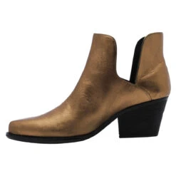 ISSA 60 - Oro Viejo Regina Romero Zapato Bota Botin Tacon Bajo Para Dama En Piel -Ofertas Pasos Y Bolsos Tienda reginaromero botin tacon midi Issa piel oro viejo izquierda ee50867e 0f85 4884 826b 0800675ff42d