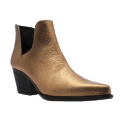 ISSA 60 - Oro Viejo Regina Romero Zapato Bota Botin Tacon Bajo Para Dama En Piel -Ofertas Pasos Y Bolsos Tienda reginaromero botin tacon midi Issa piel oro viejo 3cuartos 3e329c19 c564 4cfa bfc6 706d6db20871