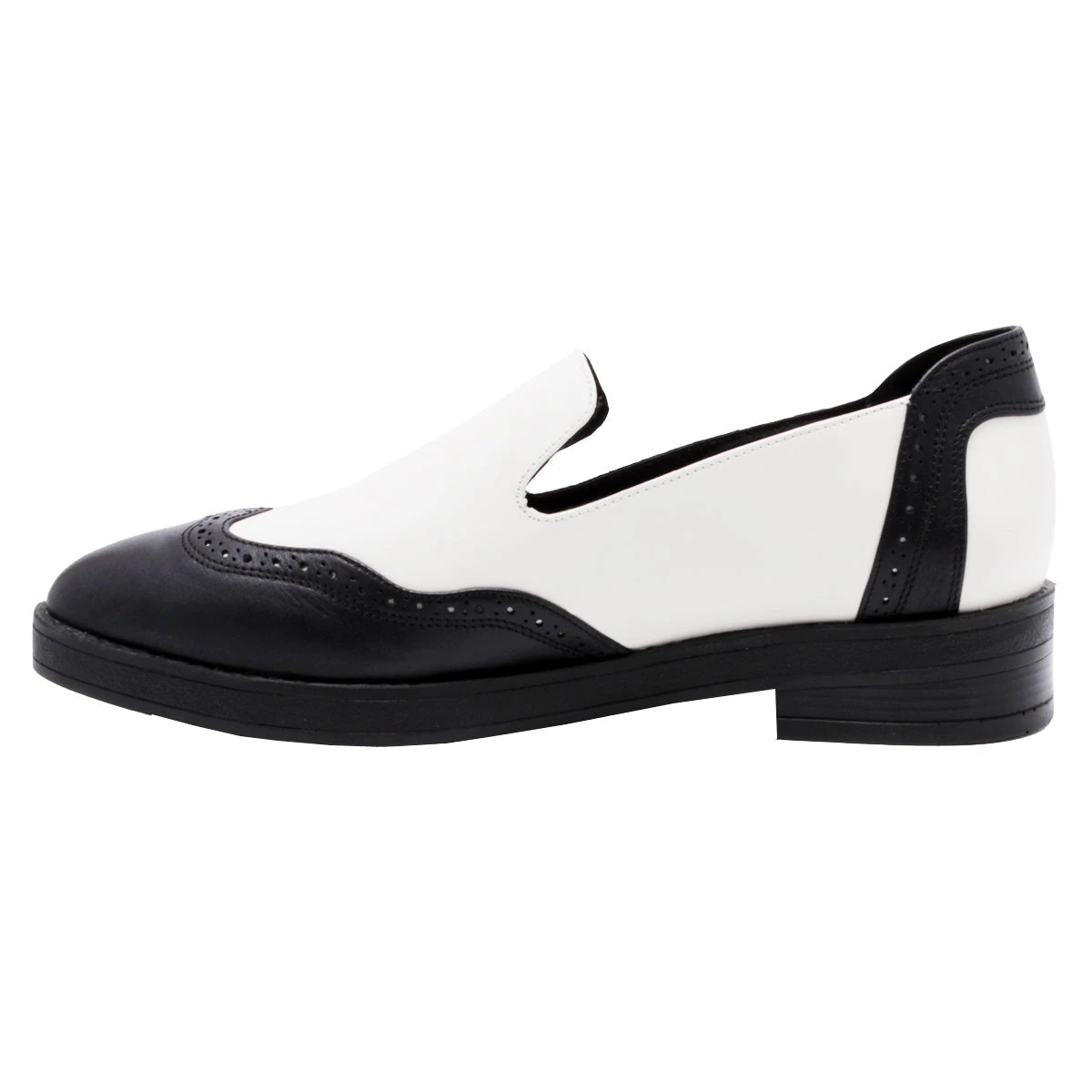 ISABEL 35 - Blanco Y Negro Regina Romero Zapato Mocasin Urbano Sport Para Dama En Piel 4 ISABEL 35 - Blanco Y Negro Regina Romero Zapato Mocasin Urbano Sport Para Dama En Piel - Imagen 4